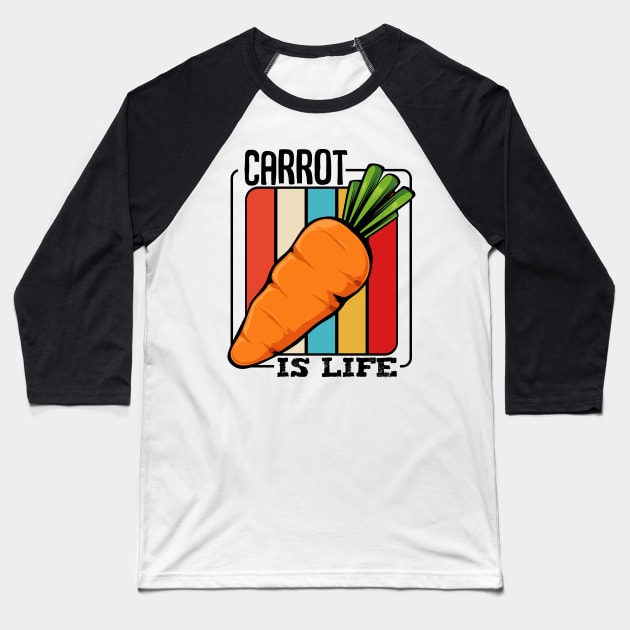 Carrot Baseball T-Shirt by Lumio Gifts
